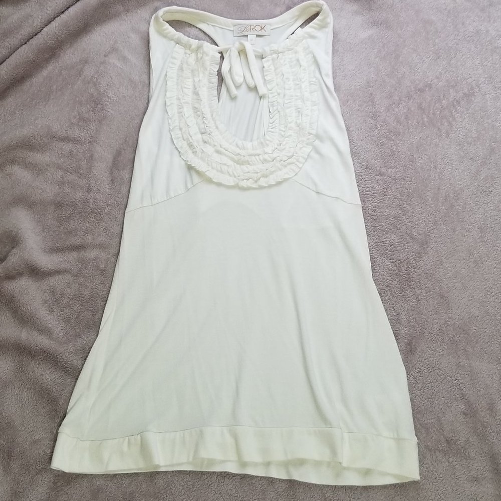 LaROK White Shirt Tank Top Size Medium